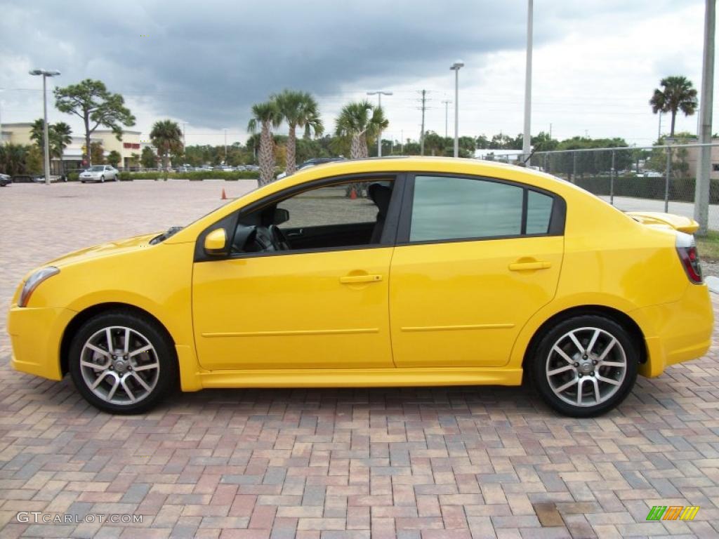 Solar Yellow 2007 Nissan Sentra SE-R Spec V Exterior Photo #42439072