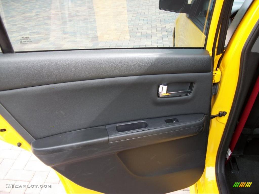 2007 Nissan Sentra SE-R Spec V SE-R Charcoal Door Panel Photo #42439088