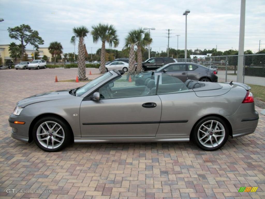 Steel Gray Metallic 2004 Saab 9-3 Aero Convertible Exterior Photo #42439140