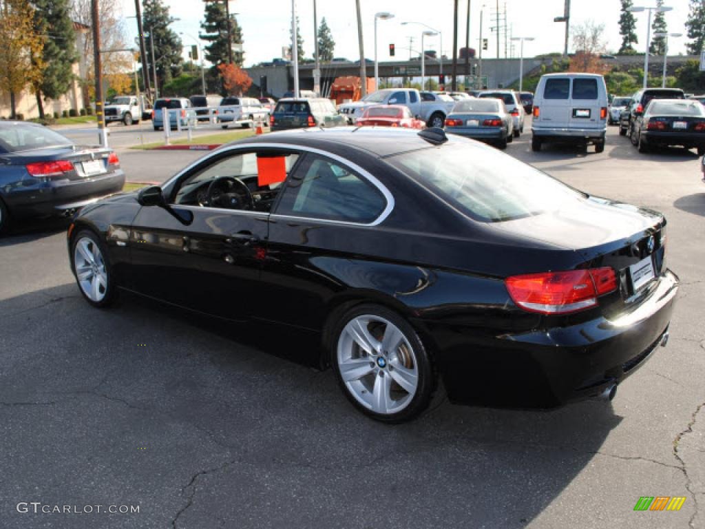 2008 3 Series 335i Coupe - Jet Black / Black photo #11