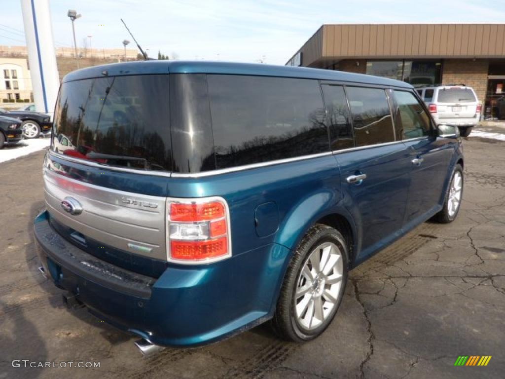 2011 Flex Limited AWD EcoBoost - Mediterranean Blue Metallic / Charcoal Black photo #2