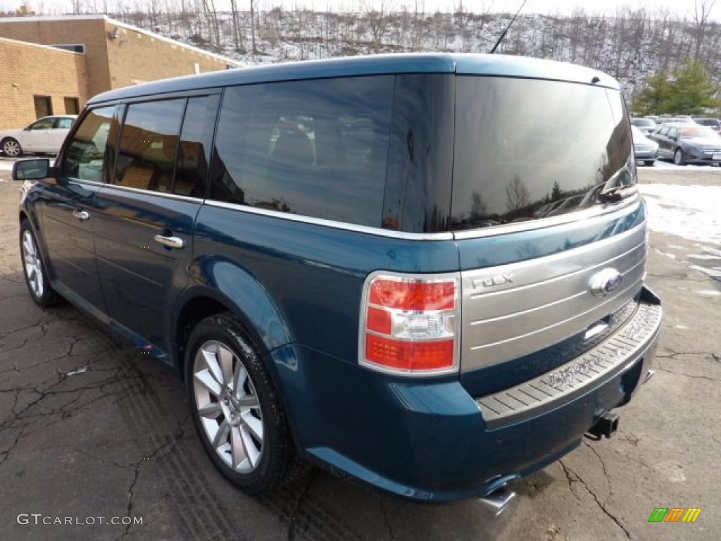 2011 Flex Limited AWD EcoBoost - Mediterranean Blue Metallic / Charcoal Black photo #4