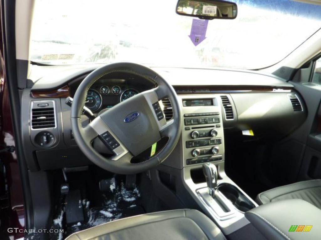 2011 Ford Flex SEL AWD Charcoal Black Dashboard Photo #42444075