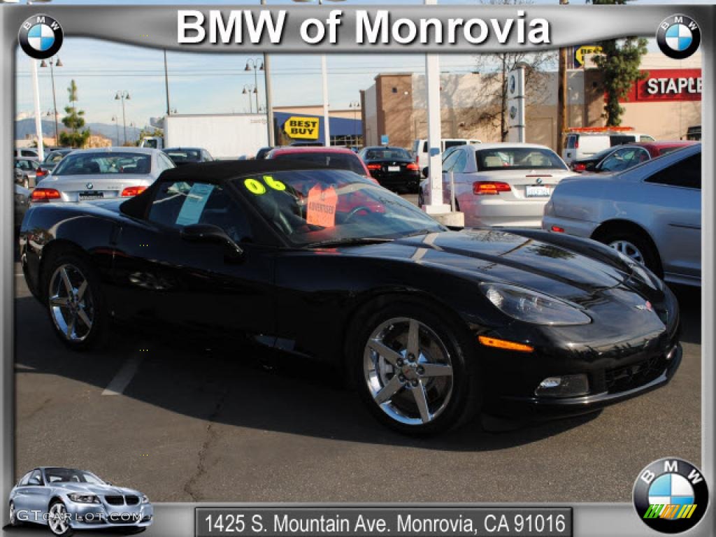 2006 Corvette Convertible - Black / Ebony Black photo #1