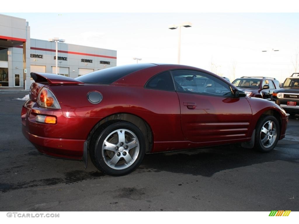 2003 Eclipse GS Coupe - Ultra Red Pearl / Midnight photo #2