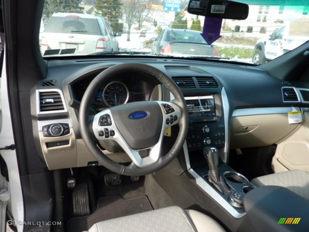 2011 Ford Explorer XLT 4WD Medium Light Stone Dashboard Photo #42448353