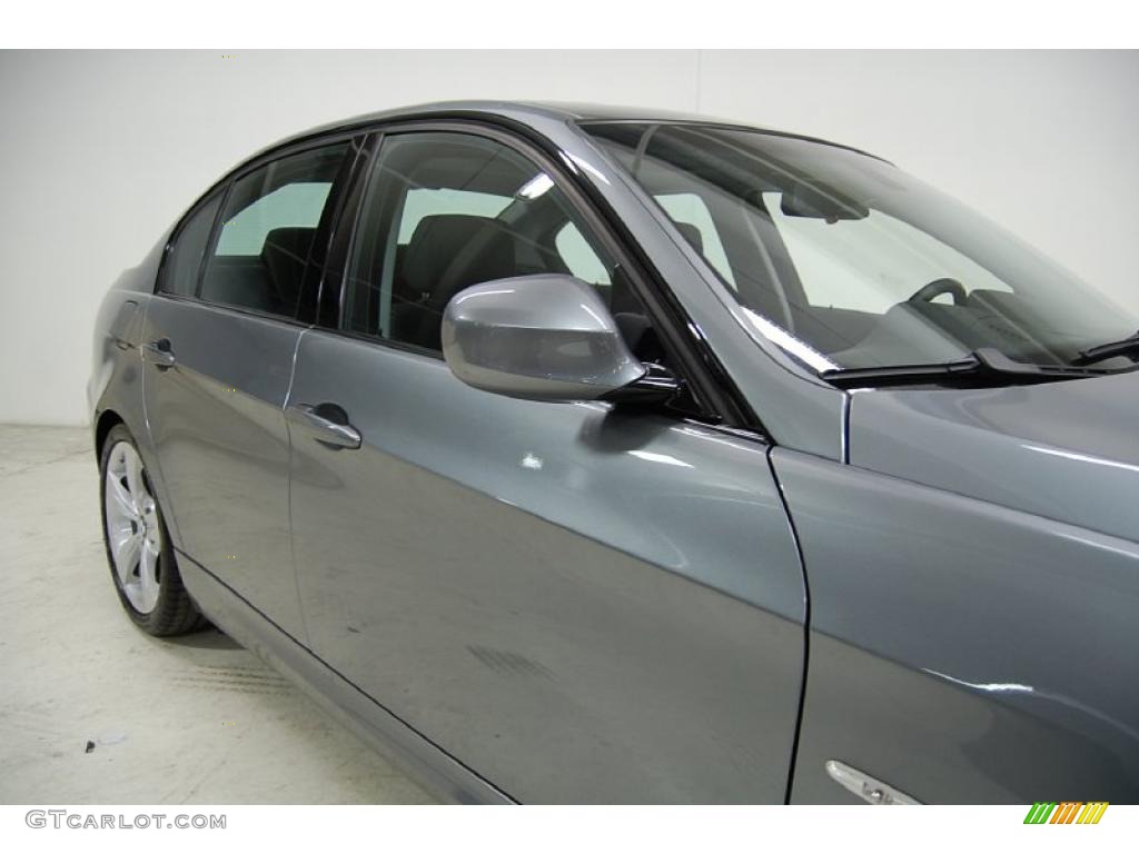 2009 3 Series 335i Sedan - Space Grey Metallic / Black photo #4