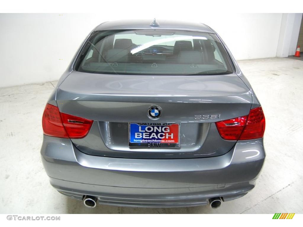 2009 3 Series 335i Sedan - Space Grey Metallic / Black photo #7