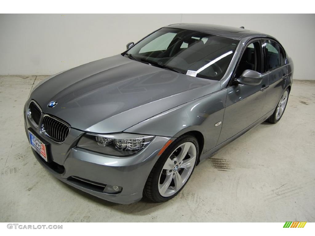 2009 3 Series 335i Sedan - Space Grey Metallic / Black photo #10