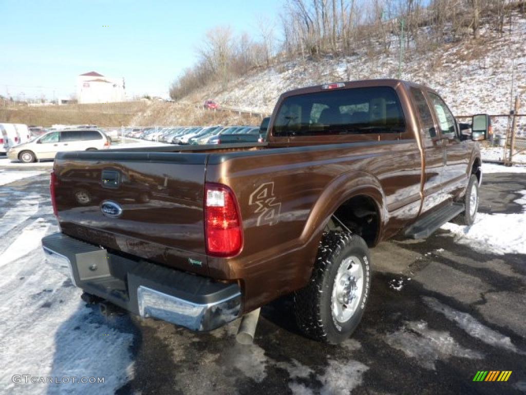 2011 F250 Super Duty XLT SuperCab 4x4 - Golden Bronze Metallic / Adobe Beige photo #2