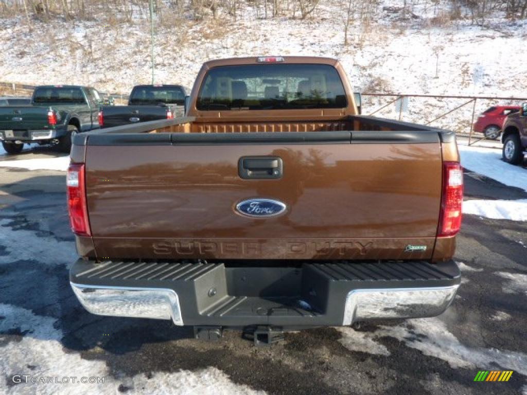 2011 F250 Super Duty XLT SuperCab 4x4 - Golden Bronze Metallic / Adobe Beige photo #3