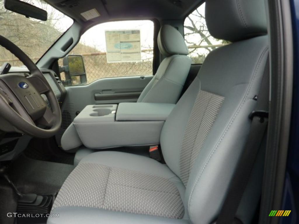 Steel Gray Interior 2011 Ford F250 Super Duty XL Regular Cab 4x4 Photo #42449455