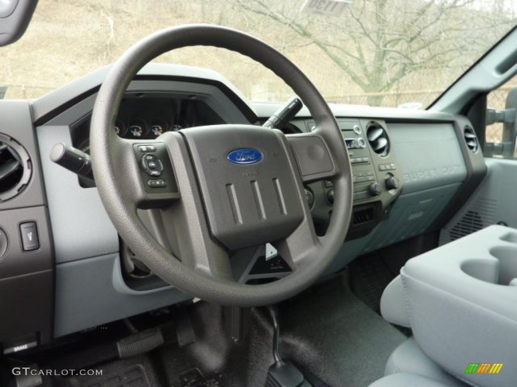 2011 Ford F250 Super Duty XL Regular Cab 4x4 Steel Gray Dashboard Photo #42449463