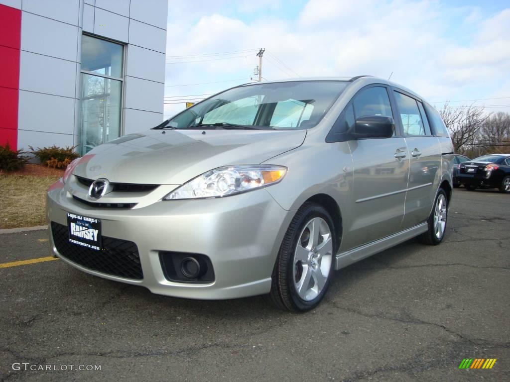 2007 MAZDA5 Sport - True Silver Metallic / Black photo #1