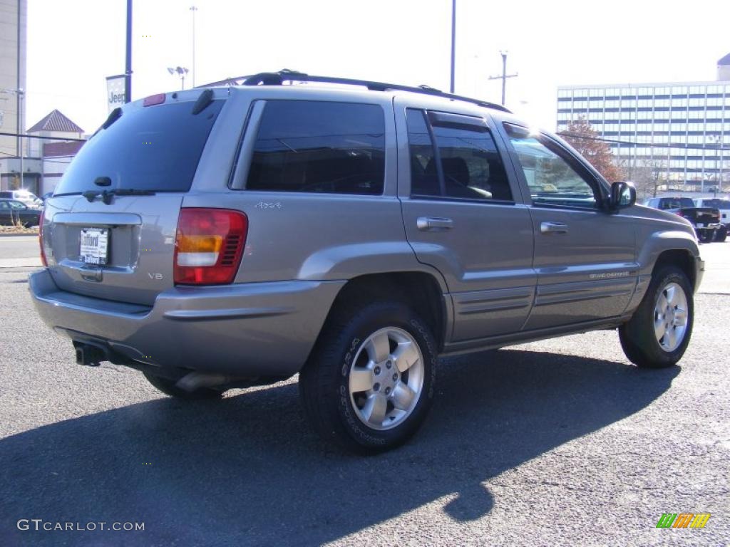 2001 Grand Cherokee Limited 4x4 - Silverstone Metallic / Agate photo #5