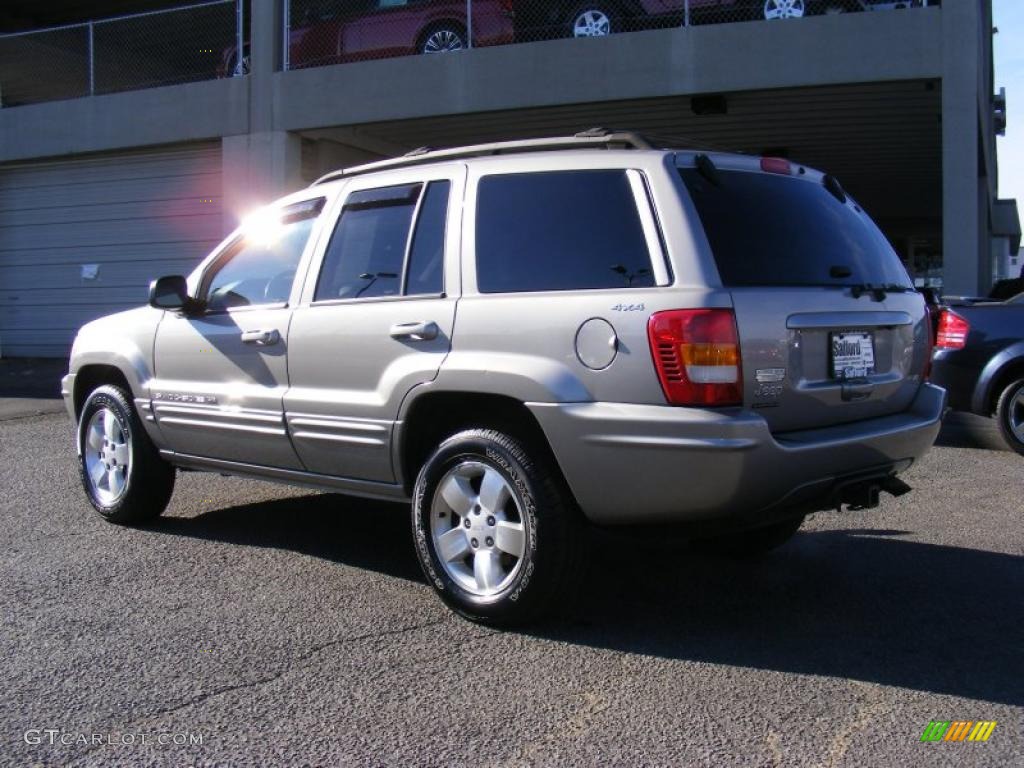 2001 Grand Cherokee Limited 4x4 - Silverstone Metallic / Agate photo #7