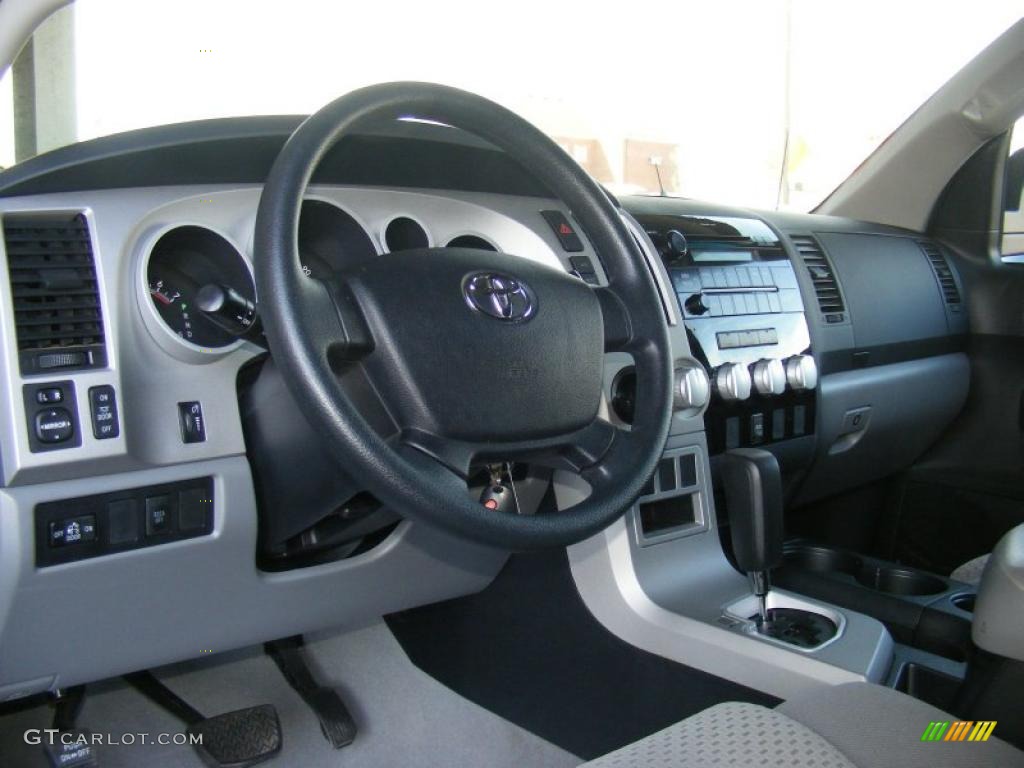 Graphite Gray Interior 2008 Toyota Tundra SR5 Double Cab Photo #42451175