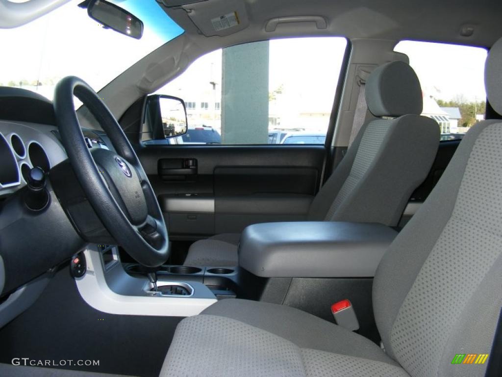 Graphite Gray Interior 2008 Toyota Tundra SR5 Double Cab Photo #42451195