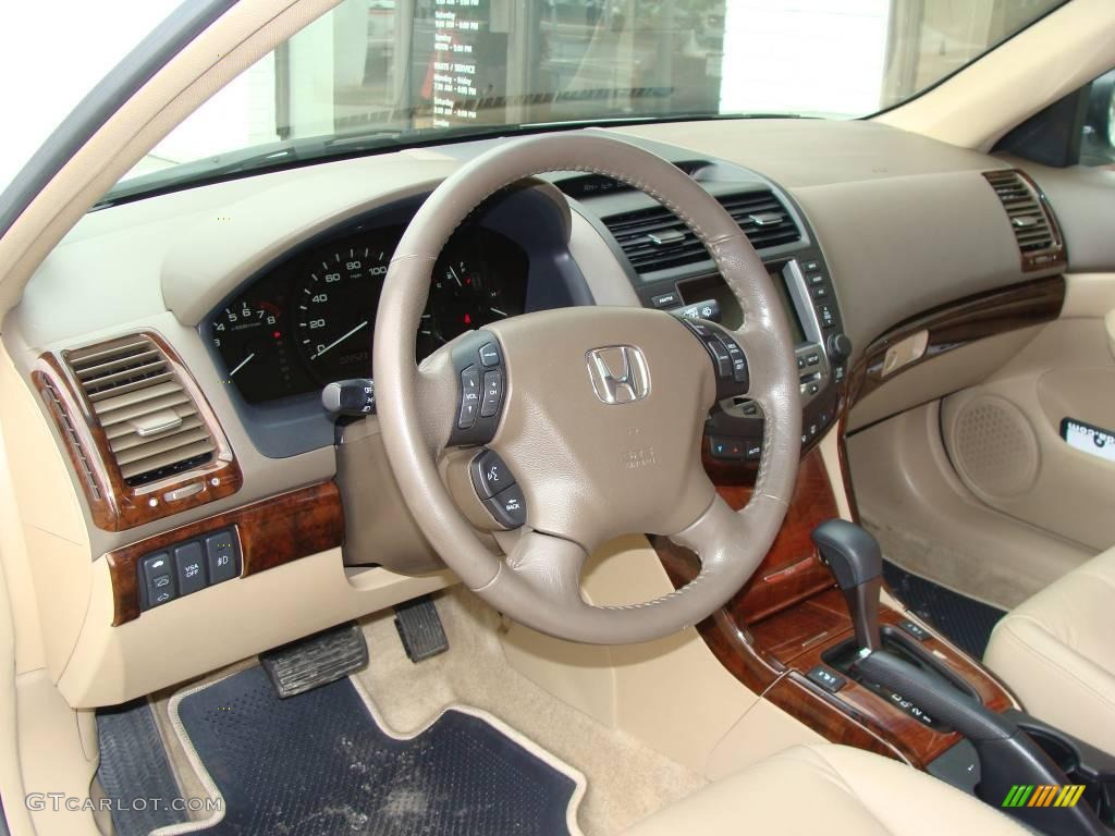 2006 Accord EX-L V6 Sedan - Taffeta White / Ivory photo #9