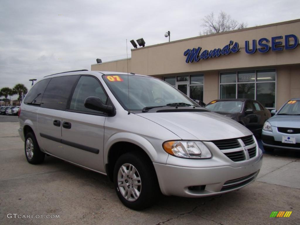 2007 Grand Caravan SE - Bright Silver Metallic / Medium Slate Gray photo #2