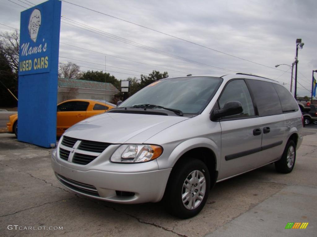 2007 Grand Caravan SE - Bright Silver Metallic / Medium Slate Gray photo #4