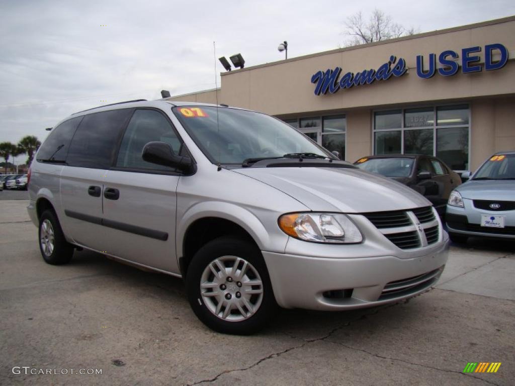 2007 Grand Caravan SE - Bright Silver Metallic / Medium Slate Gray photo #34