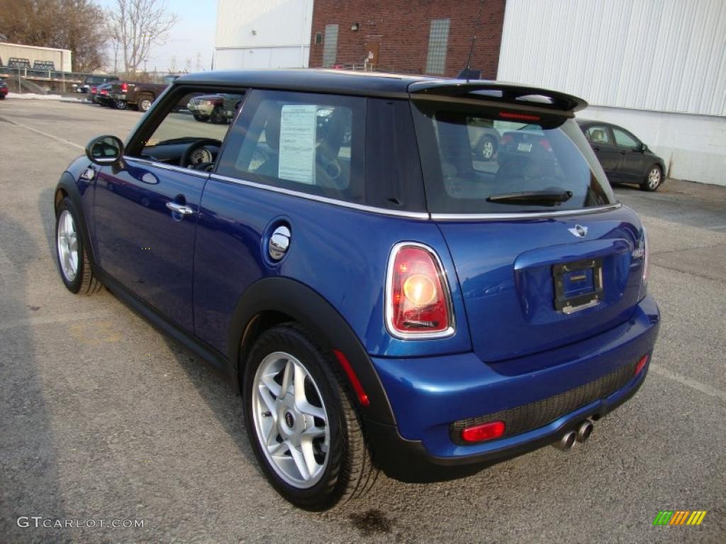 2008 Cooper S Hardtop - Lightning Blue Metallic / Checkered Carbon Black/Black photo #10