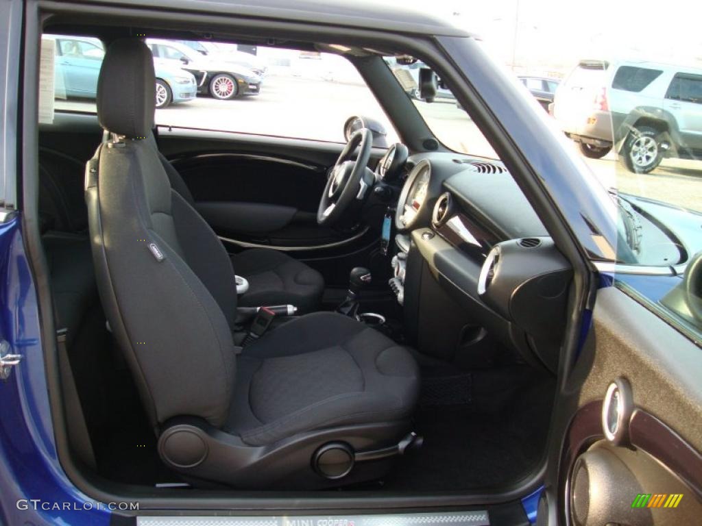 2008 Cooper S Hardtop - Lightning Blue Metallic / Checkered Carbon Black/Black photo #20