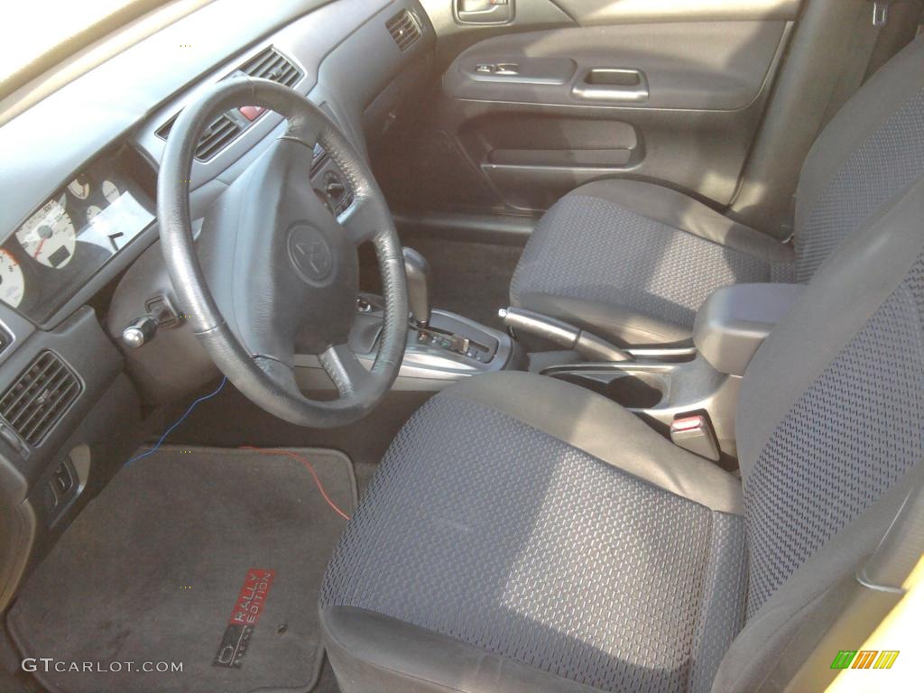 Black Interior 2003 Mitsubishi Lancer OZ Rally Photo #42455379