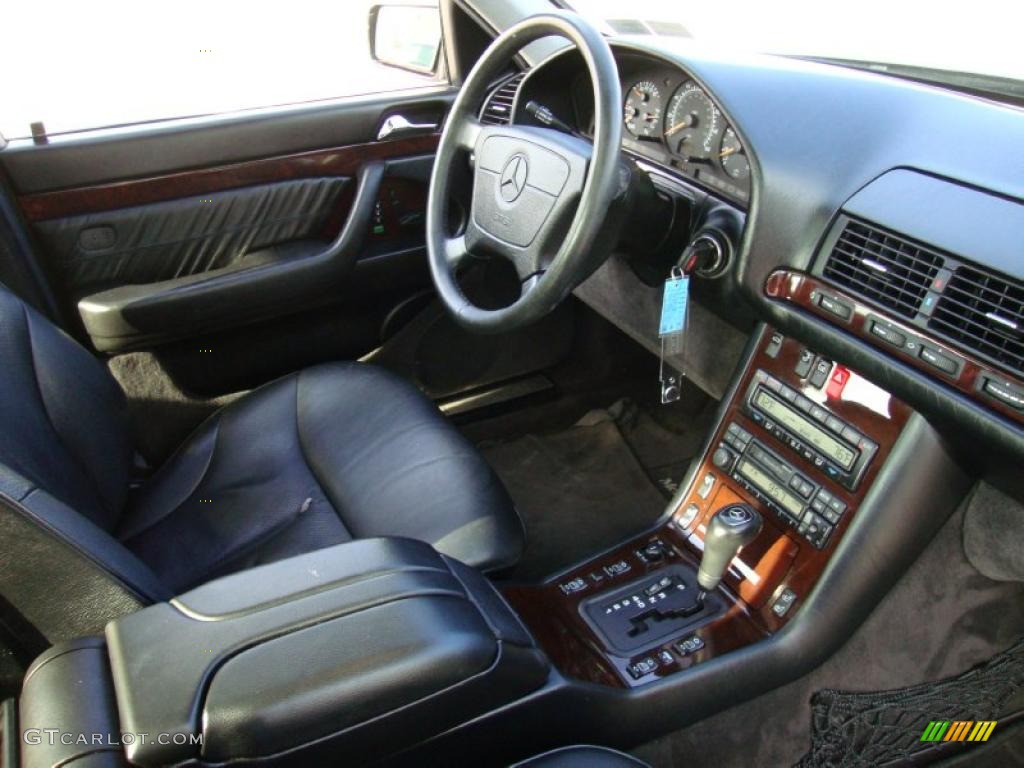 Black Interior 1999 Mercedes-Benz S 420 Sedan Photo #42455739