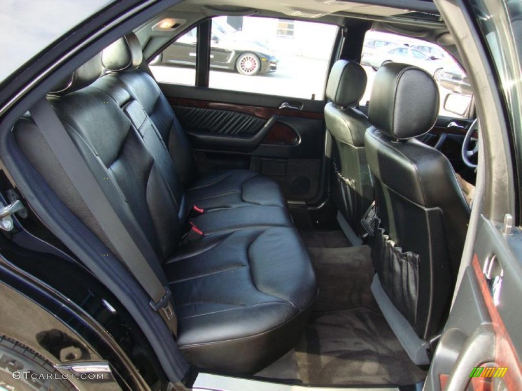Black Interior 1999 Mercedes-Benz S 420 Sedan Photo #42455827