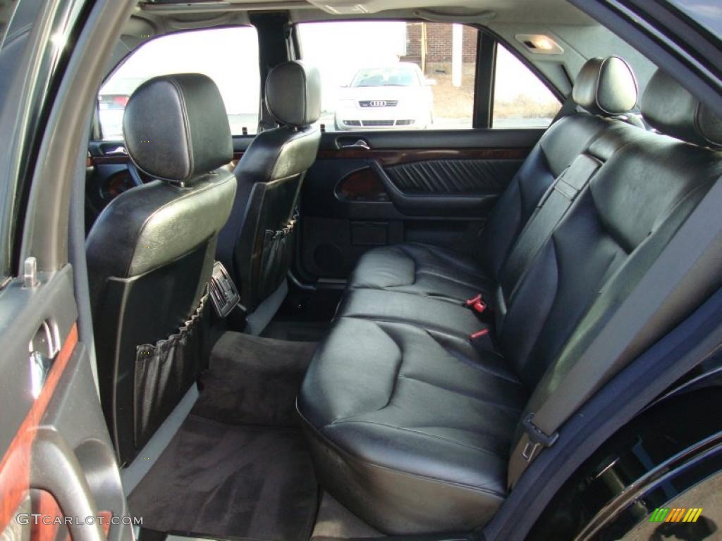 Black Interior 1999 Mercedes-Benz S 420 Sedan Photo #42455859