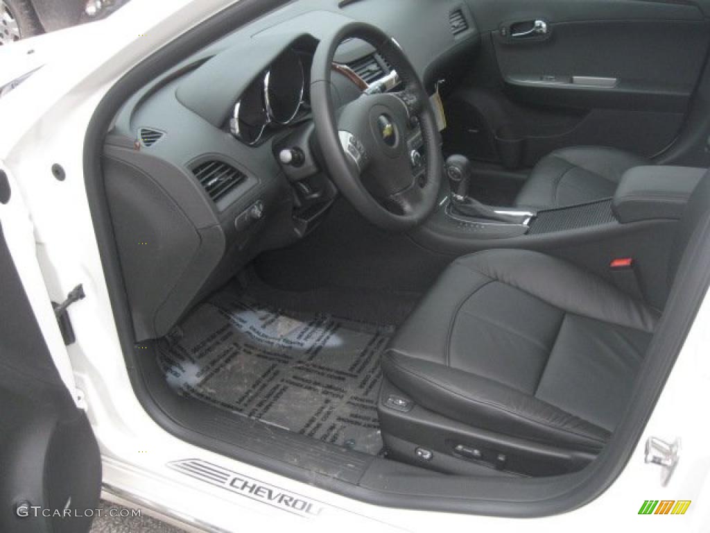 Ebony Interior 2011 Chevrolet Malibu LTZ Photo #42455895
