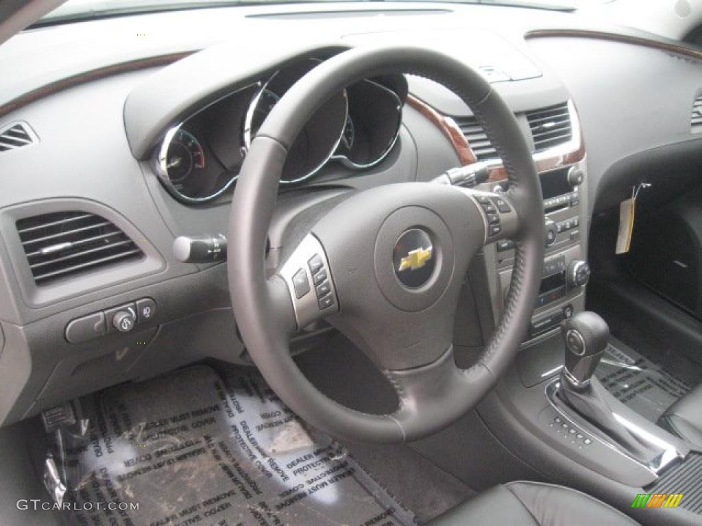 2011 Chevrolet Malibu LTZ Ebony Dashboard Photo #42455959