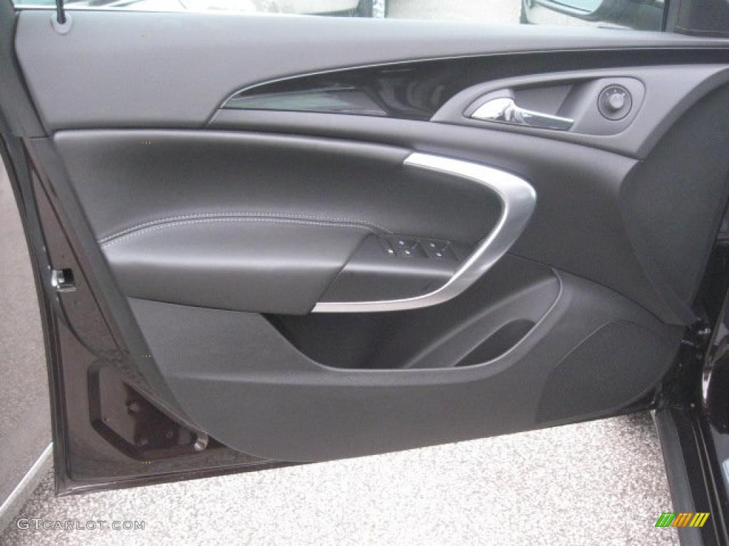 2011 Buick Regal CXL Turbo Ebony Door Panel Photo #42456283