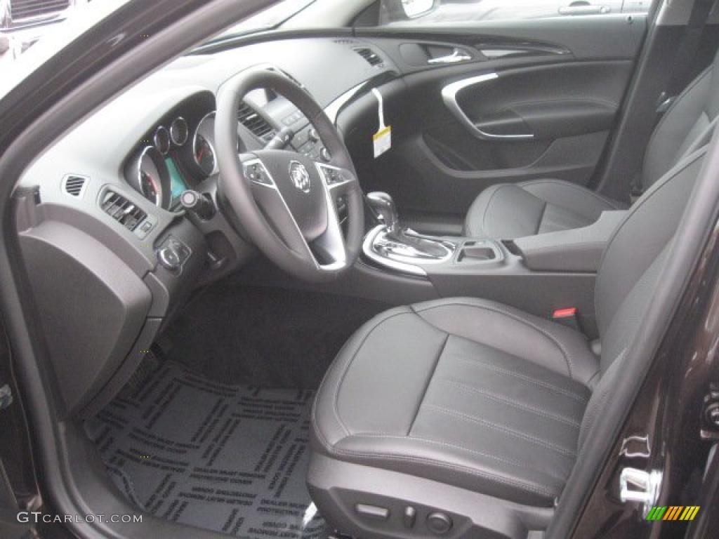 Ebony Interior 2011 Buick Regal CXL Turbo Photo #42456291