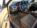 Black/Natural Brown 2004 BMW 7 Series 745i Sedan Interior