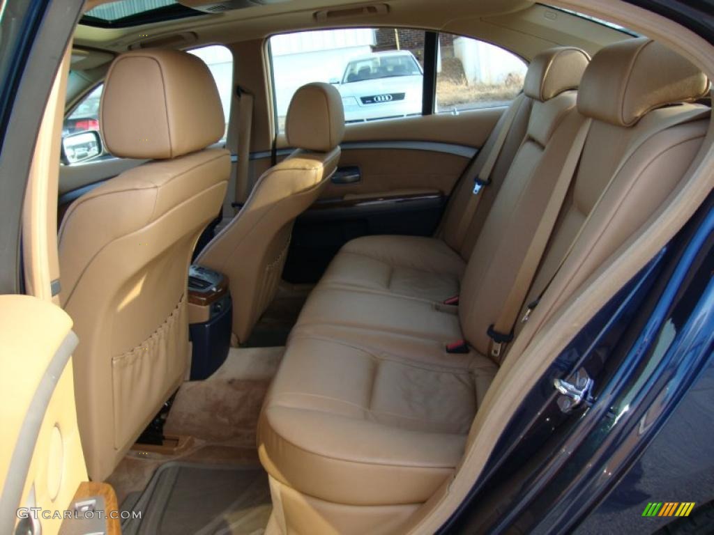 Black/Natural Brown Interior 2004 BMW 7 Series 745i Sedan Photo #42457423