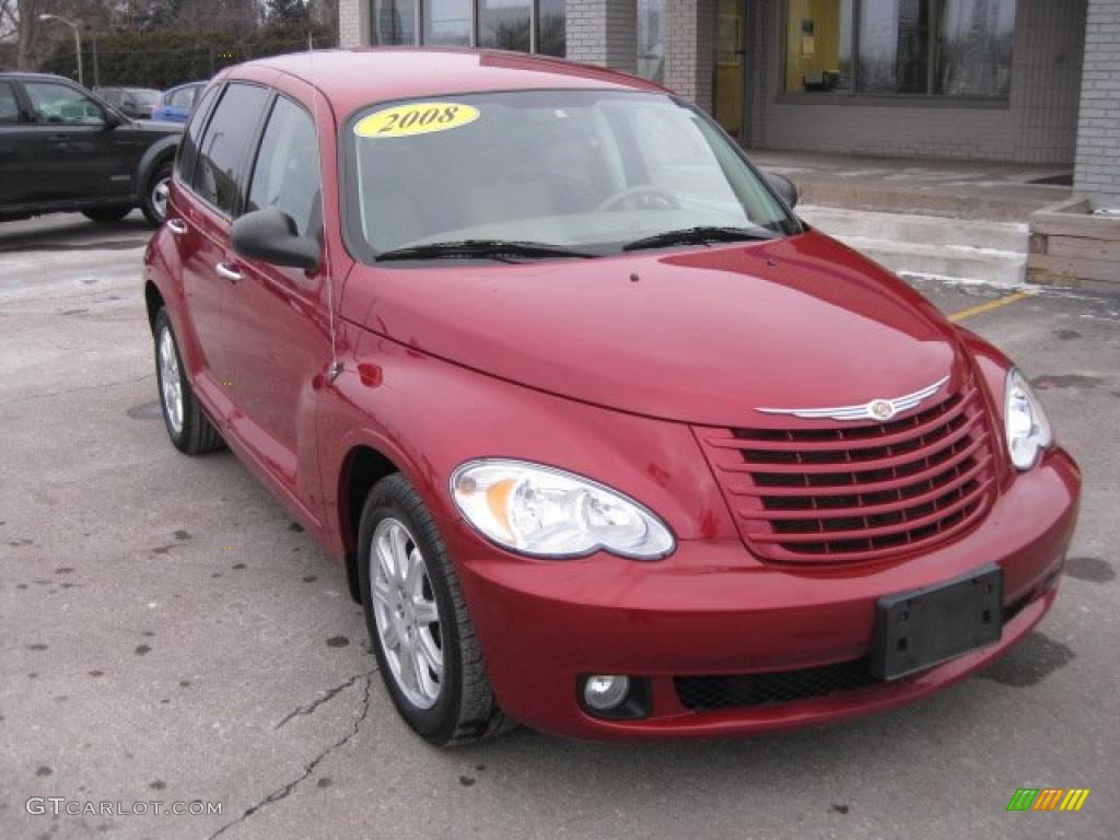 2008 PT Cruiser Touring - Inferno Red Crystal Pearl / Pastel Pebble Beige photo #1