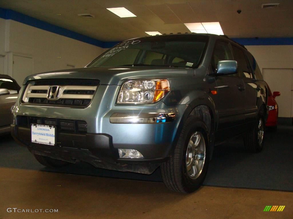 2006 Pilot EX-L 4WD - Steel Blue Metallic / Gray photo #1