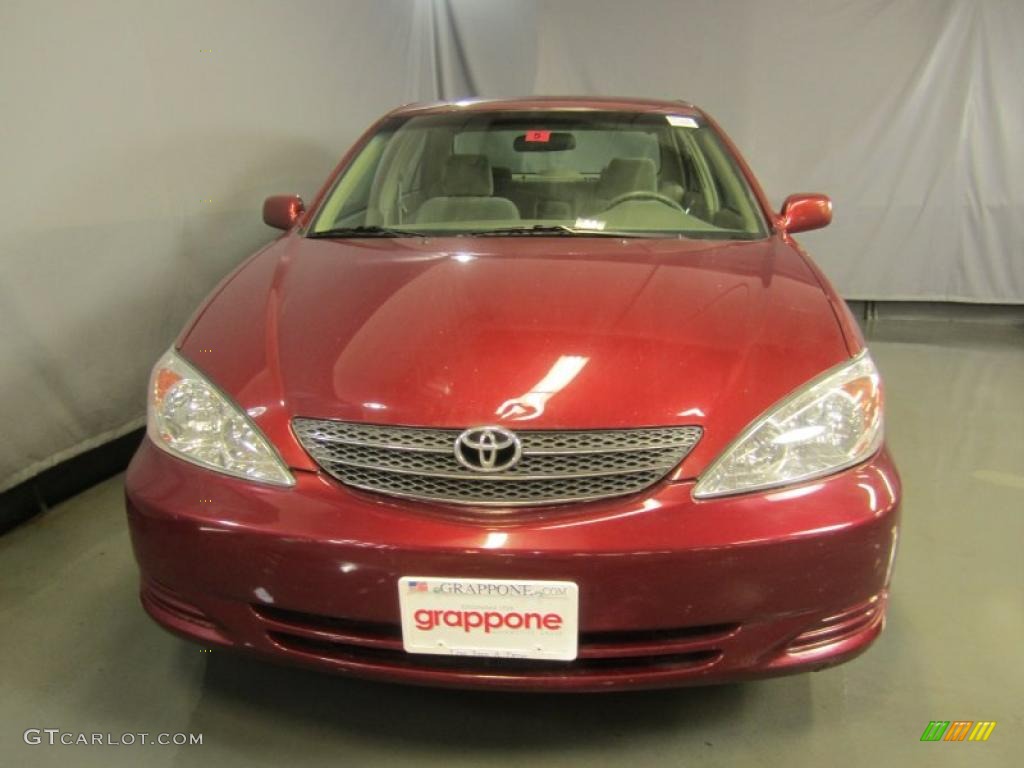 2003 Camry LE - Salsa Red Pearl / Stone photo #2