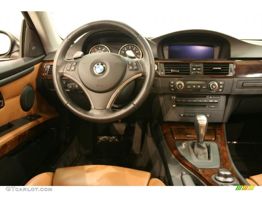 2008 3 Series 335xi Coupe - Monaco Blue Metallic / Saddle Brown/Black photo #10