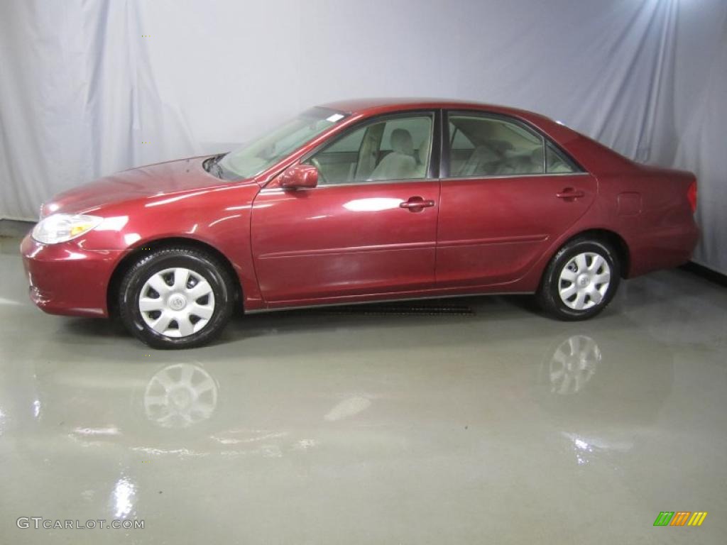 2003 Camry LE - Salsa Red Pearl / Stone photo #3