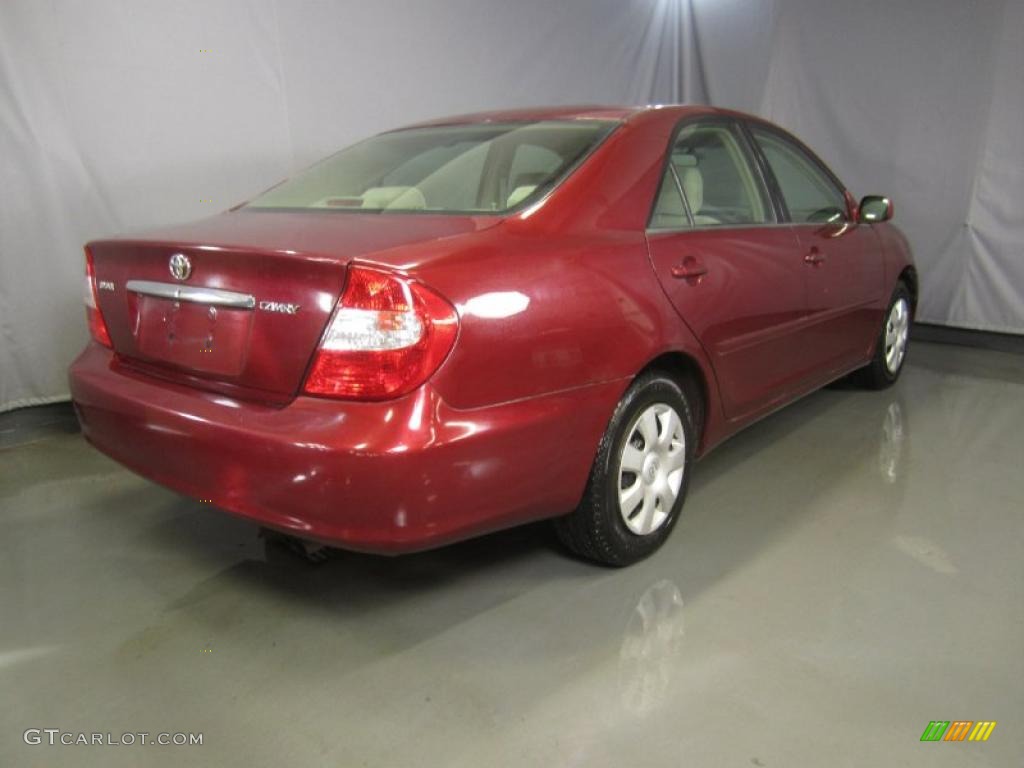 2003 Camry LE - Salsa Red Pearl / Stone photo #9