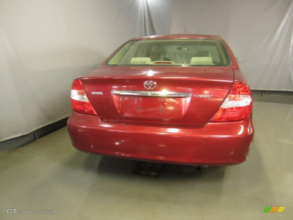 2003 Camry LE - Salsa Red Pearl / Stone photo #10