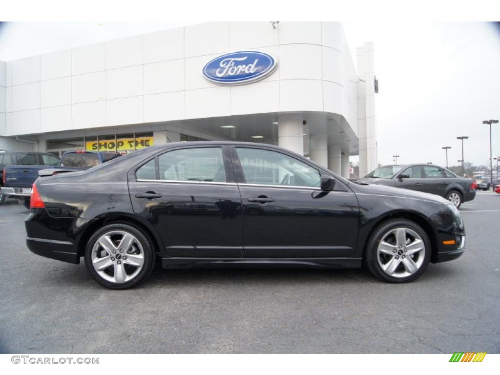 2011 Fusion Sport - Tuxedo Black Metallic / Sport Black/Charcoal Black photo #2