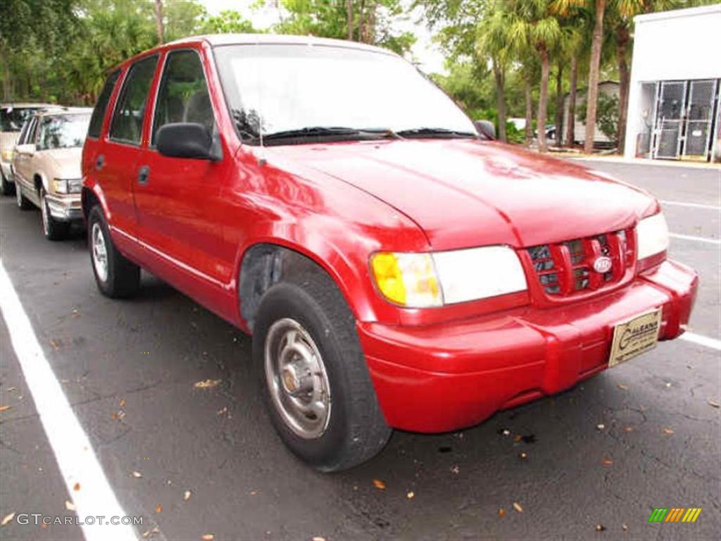 2000 Sportage EX - Classic Red / Gray photo #1