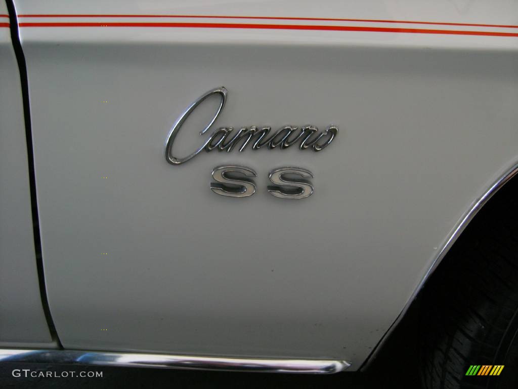 1969 Camaro SS Pace Car Convertible - White/Orange Stripes / Orange Houndstooth photo #13