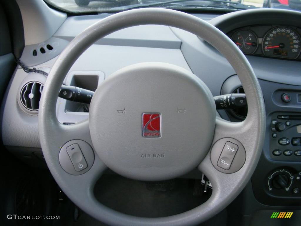 2003 Saturn ION 2 Sedan Gray Steering Wheel Photo #42463152