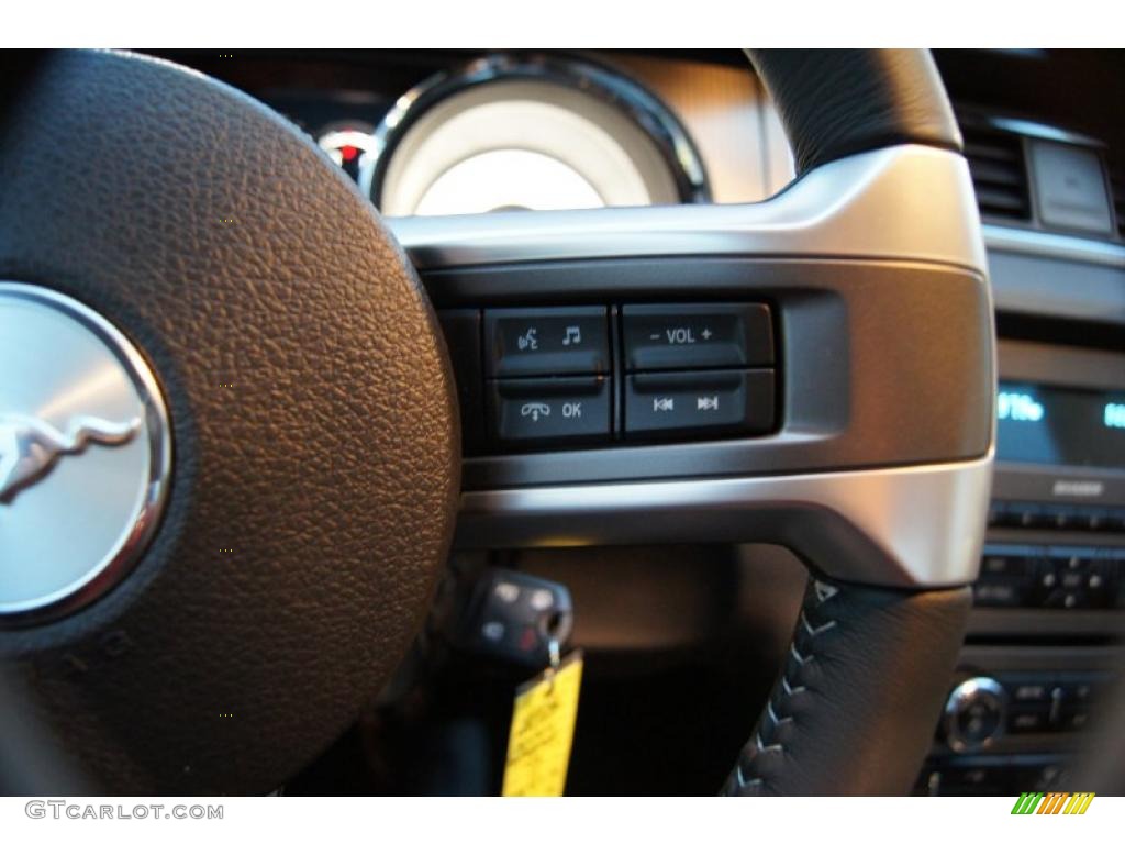 2011 Mustang GT Premium Coupe - Yellow Blaze Metallic Tri-coat / Charcoal Black/Cashmere photo #27